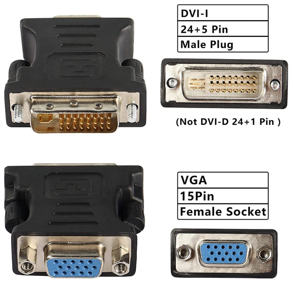 Adaptador DVI a VGA 24-5pin
