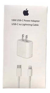 Cargador Con Cable Tipo C a Lightining 18W Apple