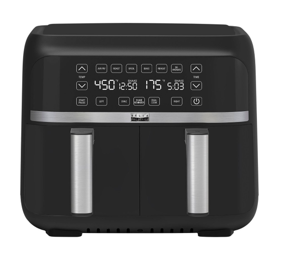 Bella Pro Series - 8-qt. Digital Air Fryer with Dual Baskets